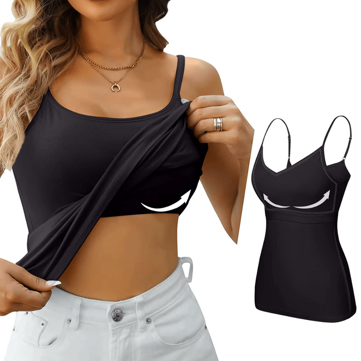 Grace | Built In Bra Tank Top – Seamless & Supportive Comfort