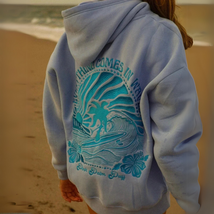 Abigail | Embroidered Hoodie – Tropical Vibes with a Stylish Touch