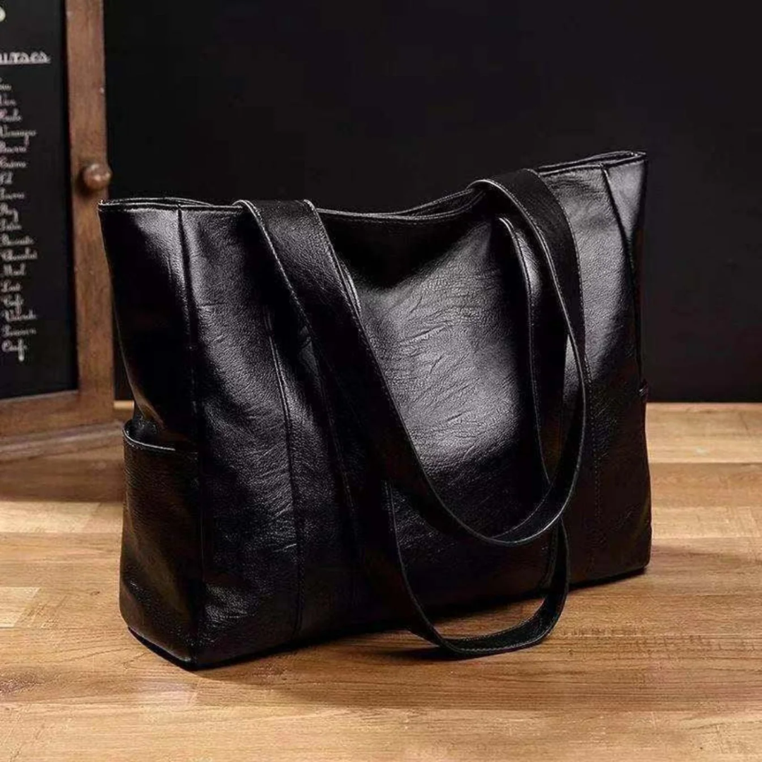 Women’s Faux Leather Tote Bag – Large Shoulder Style for Everyday Use