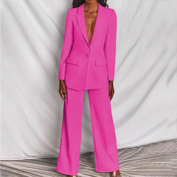 Women’s Oversized Blazer Set – Two-Piece Office Wear Suit