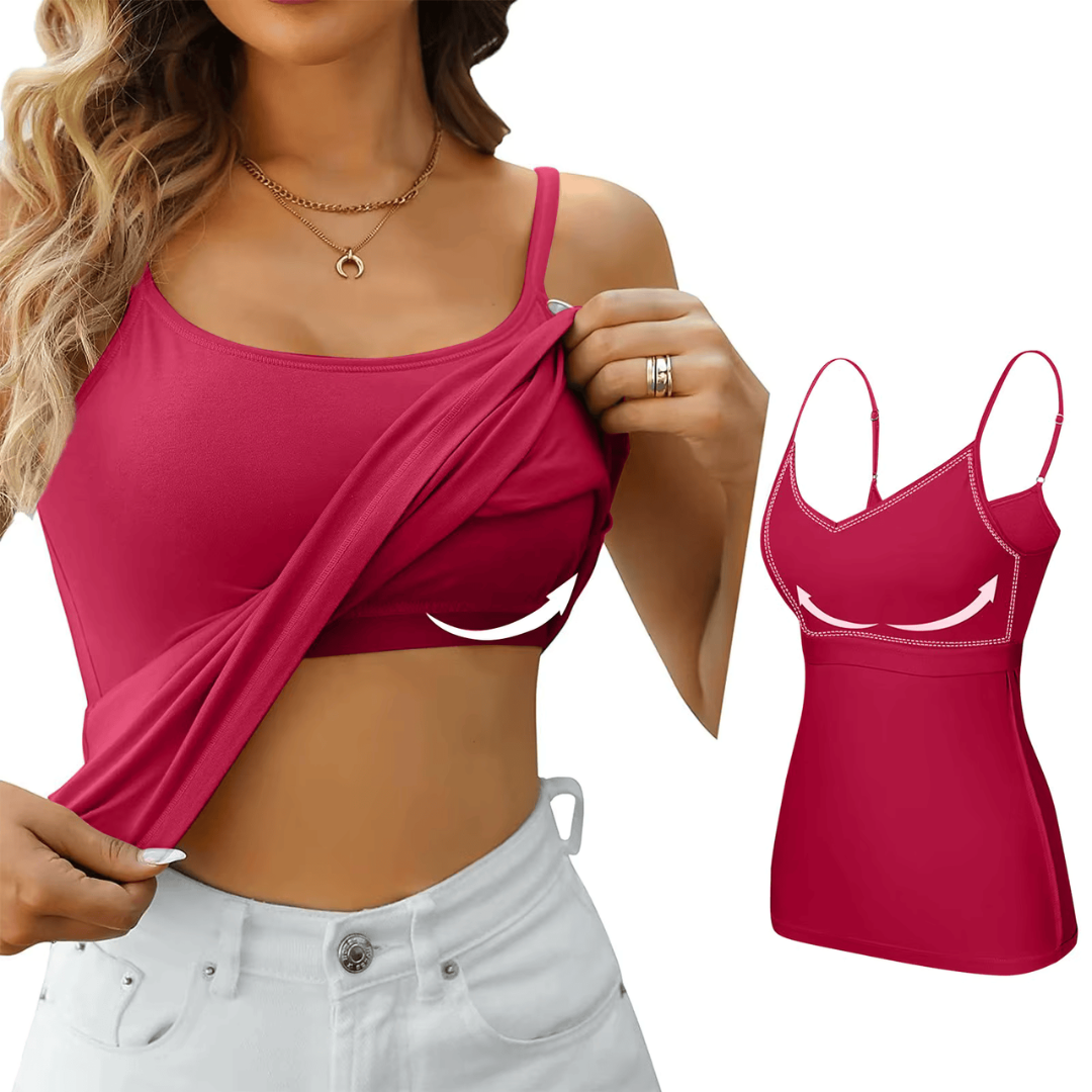 Grace | Built In Bra Tank Top – Seamless & Supportive Comfort