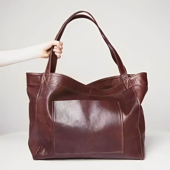 Janna | Vintage Leather Bag – Spacious & Stylish Everyday Bag