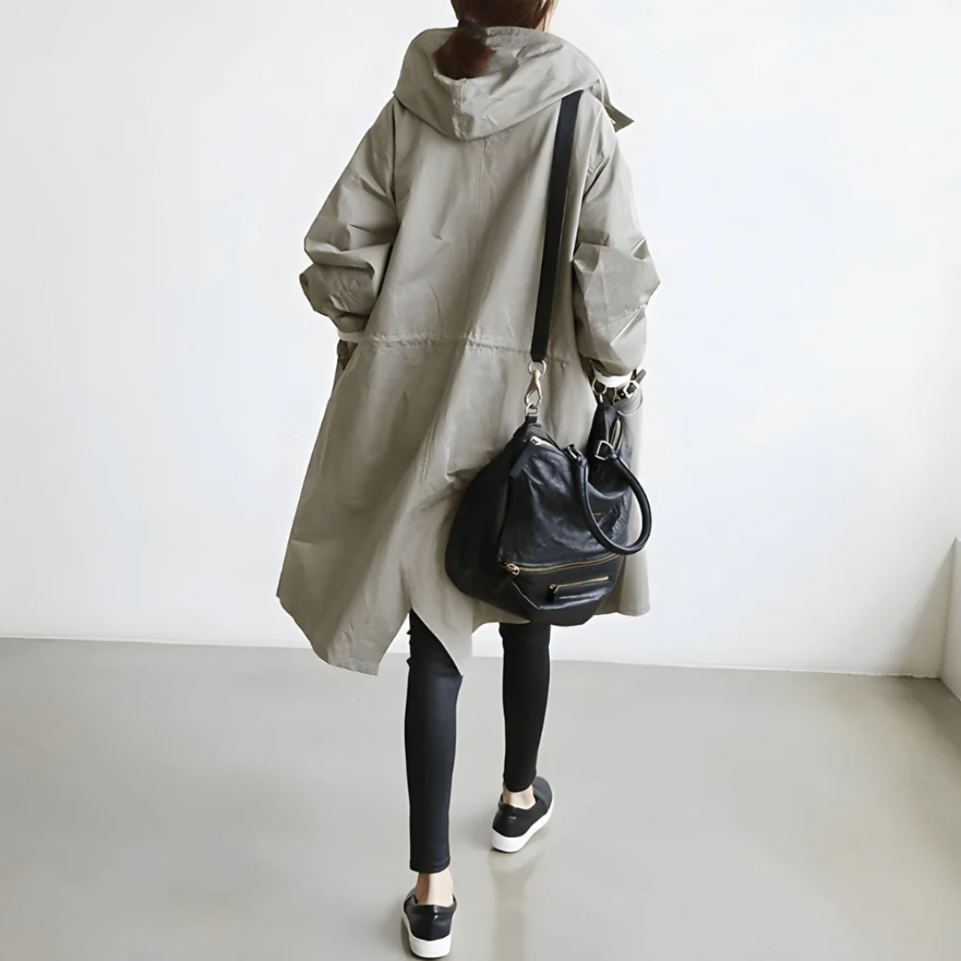 Evelyn | Oversized Trench Coat – Lightweight, Stylish & Weather-Ready