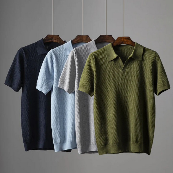 Mason | Knitted Polo Shirt – Breathable & Stylish for Any Occasion