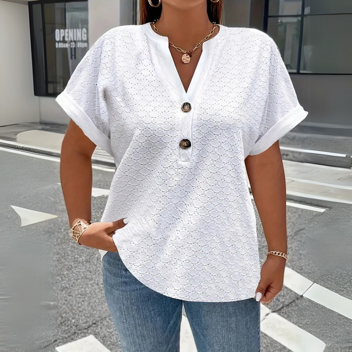 Jade | Oversized Lace Blouse – Plus Size & Effortless Chic