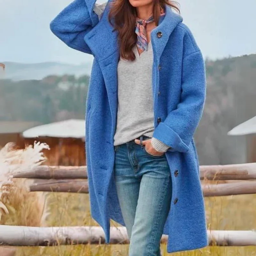 Alice | Hooded Wool Coat - Cozy Warmth with Effortless Style