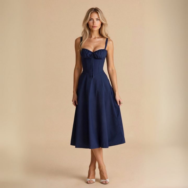 Rose | Corset Midi Dress – Elegant & Feminine Fit