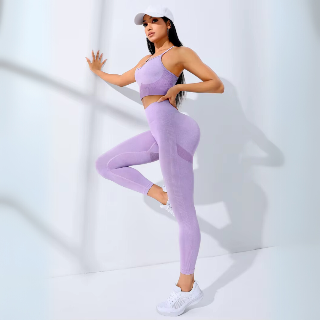 Eliza | Seamless Pilates Set – Breathable & High-Waisted Activewear