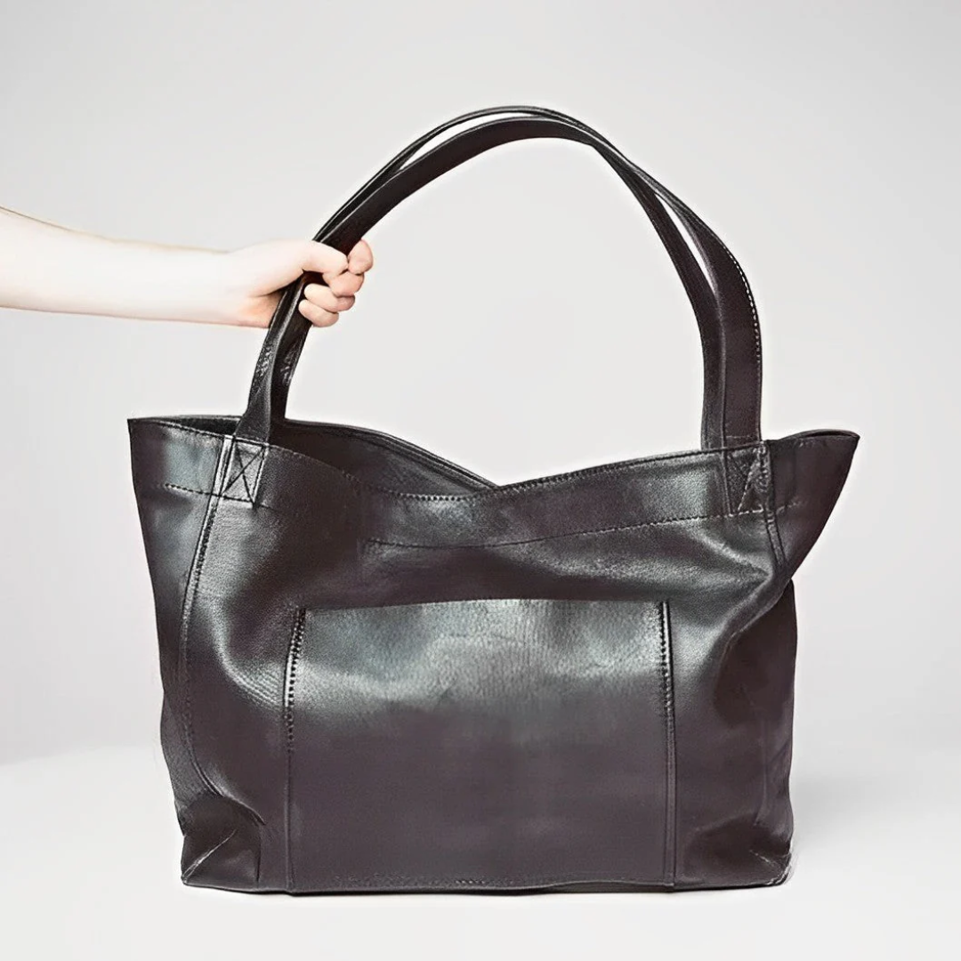 Janna | Vintage Leather Bag – Spacious & Stylish Everyday Bag