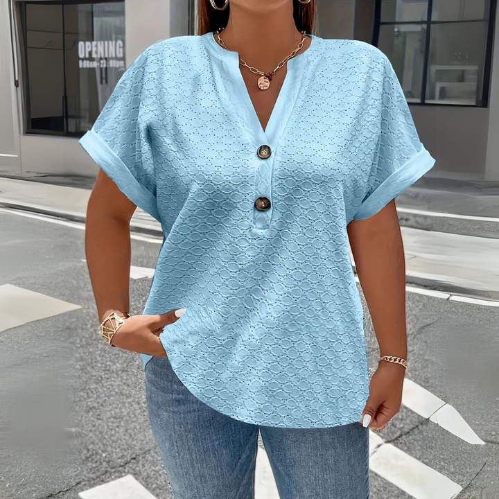 Jade | Oversized Lace Blouse – Plus Size & Effortless Chic