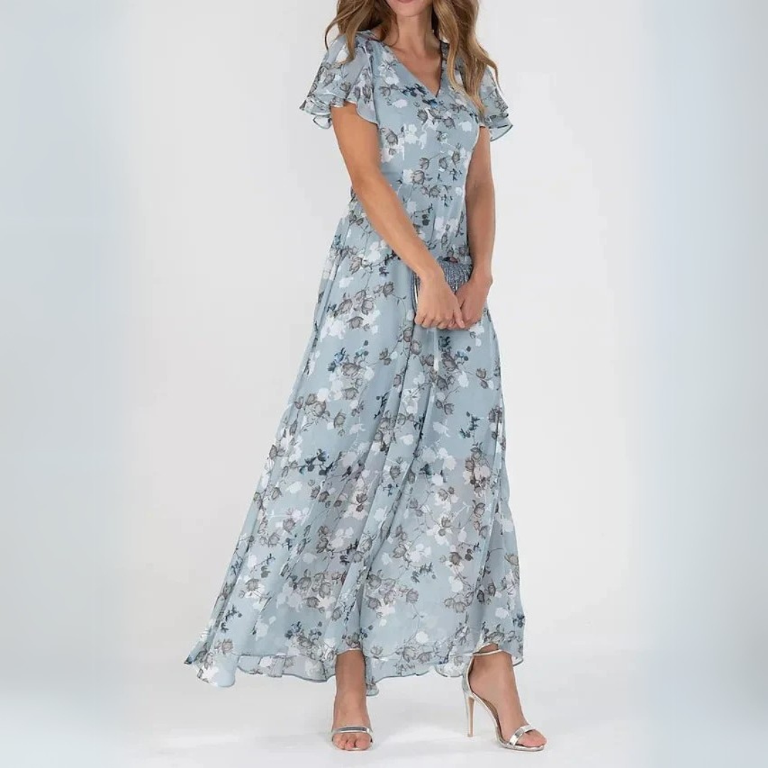 Katherine | Elegant Floral Maxi Dress – Lightweight & Flowing Fit