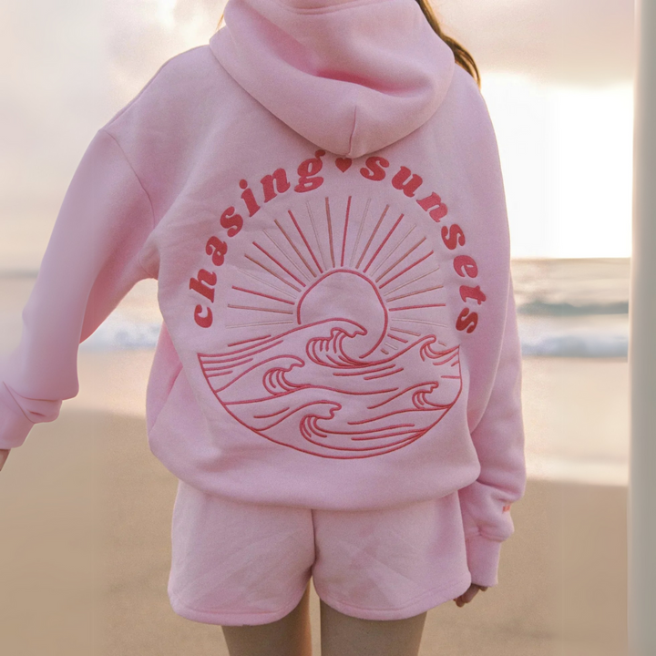 Abigail | Embroidered Hoodie – Tropical Vibes with a Stylish Touch