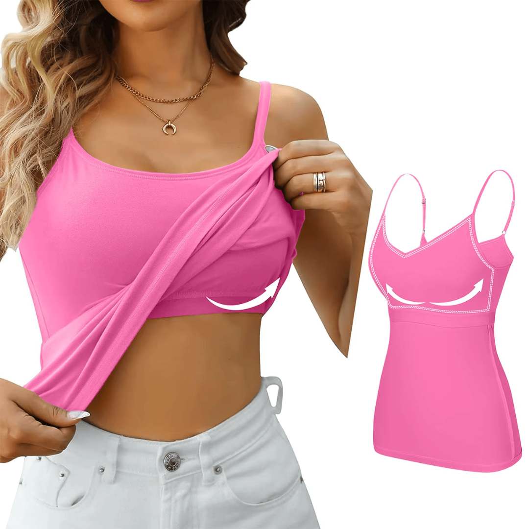 Grace | Built In Bra Tank Top – Seamless & Supportive Comfort