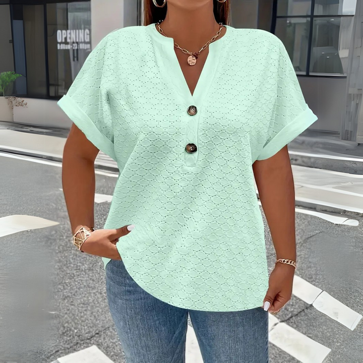 Jade | Oversized Lace Blouse – Plus Size & Effortless Chic