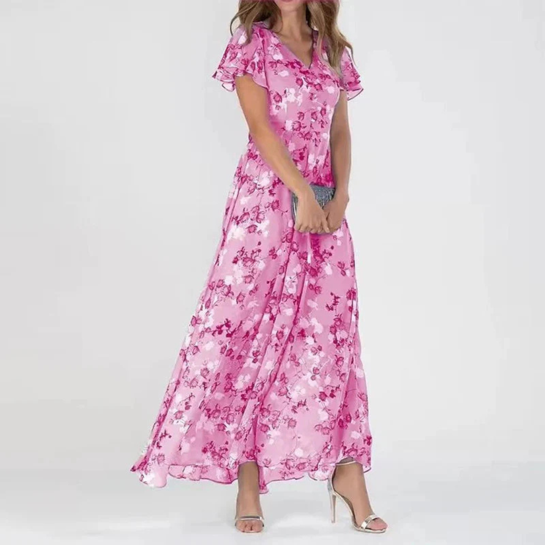 Katherine | Elegant Floral Maxi Dress – Lightweight & Flowing Fit