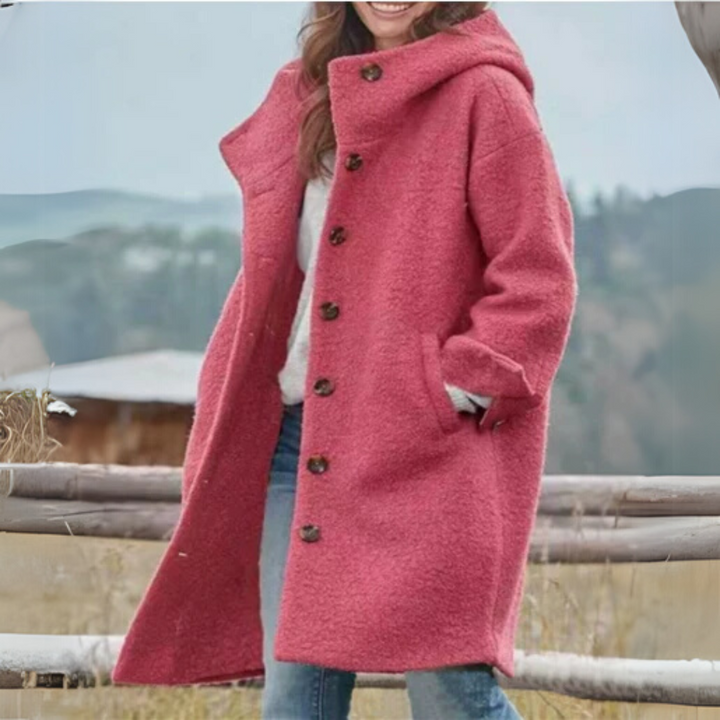 Alice | Hooded Wool Coat - Cozy Warmth with Effortless Style