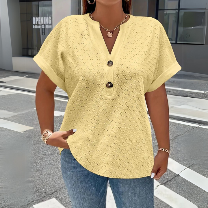 Jade | Oversized Lace Blouse – Plus Size & Effortless Chic