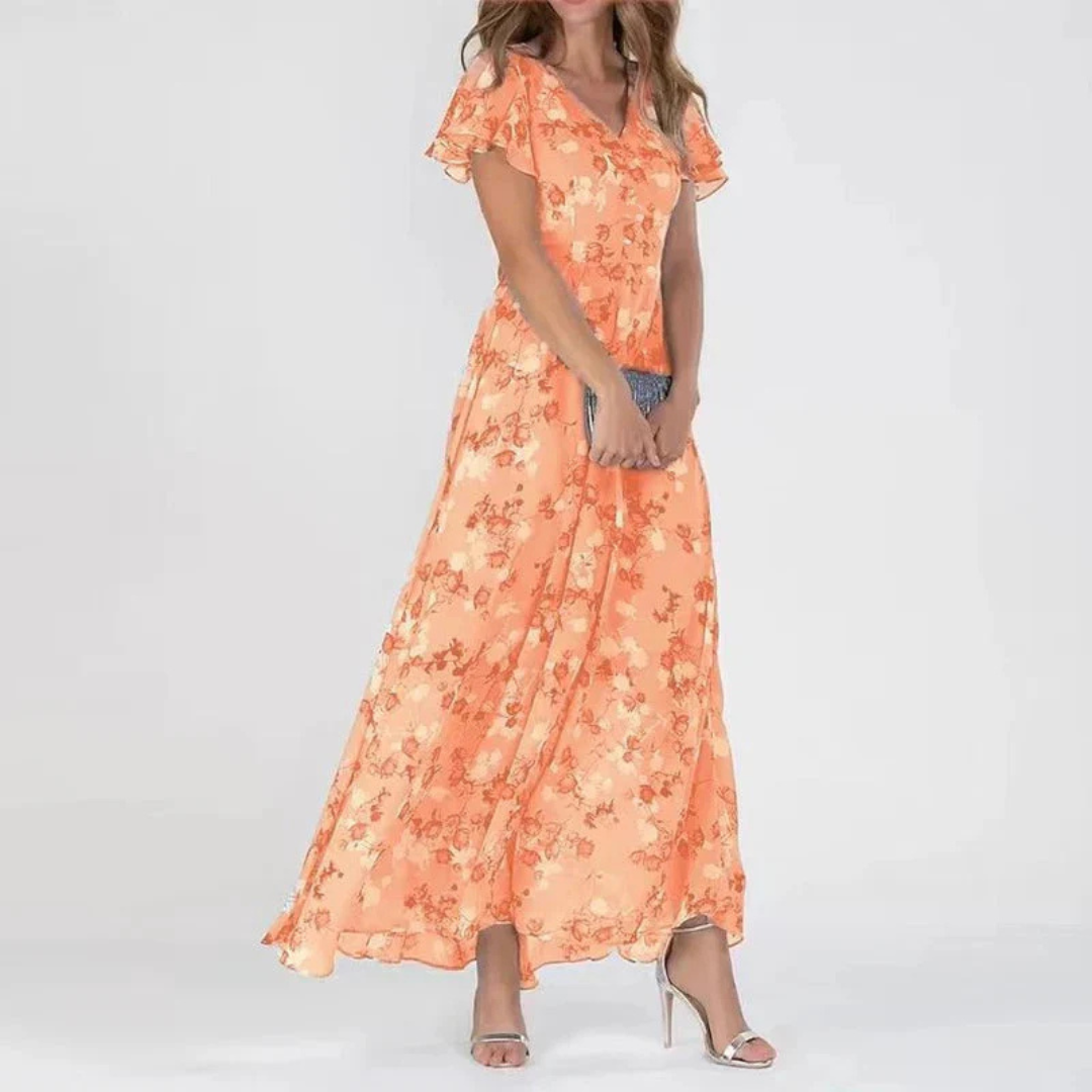 Katherine | Elegant Floral Maxi Dress – Lightweight & Flowing Fit