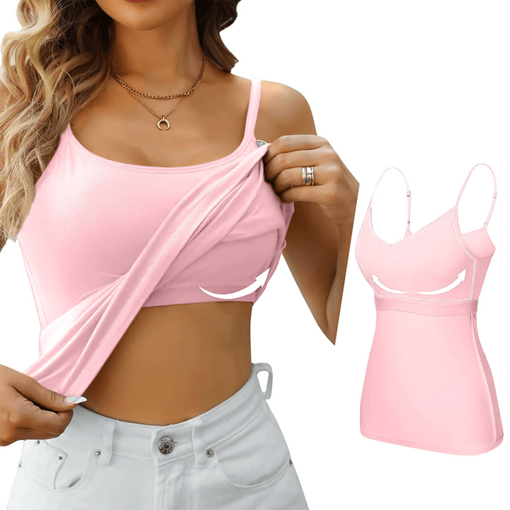 Grace | Built In Bra Tank Top – Seamless & Supportive Comfort