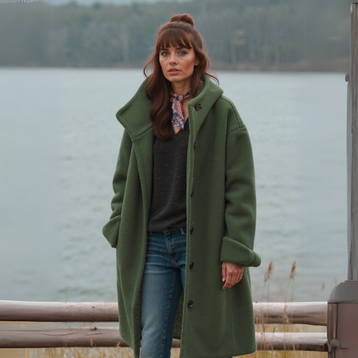 Alice | Hooded Wool Coat - Cozy Warmth with Effortless Style