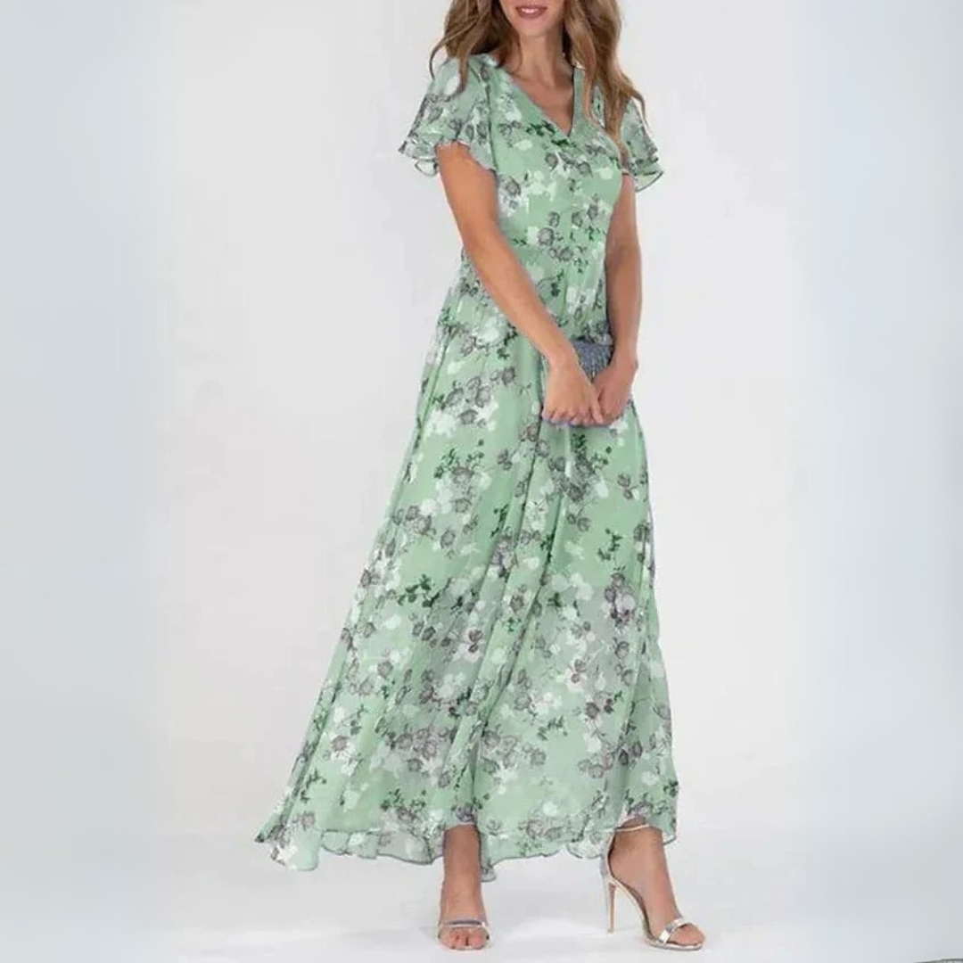 Katherine | Elegant Floral Maxi Dress – Lightweight & Flowing Fit