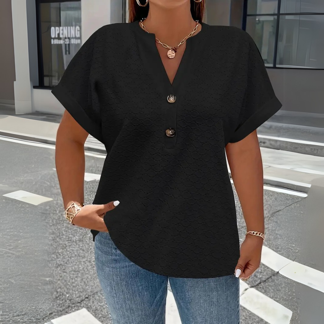 Jade | Oversized Lace Blouse – Plus Size & Effortless Chic