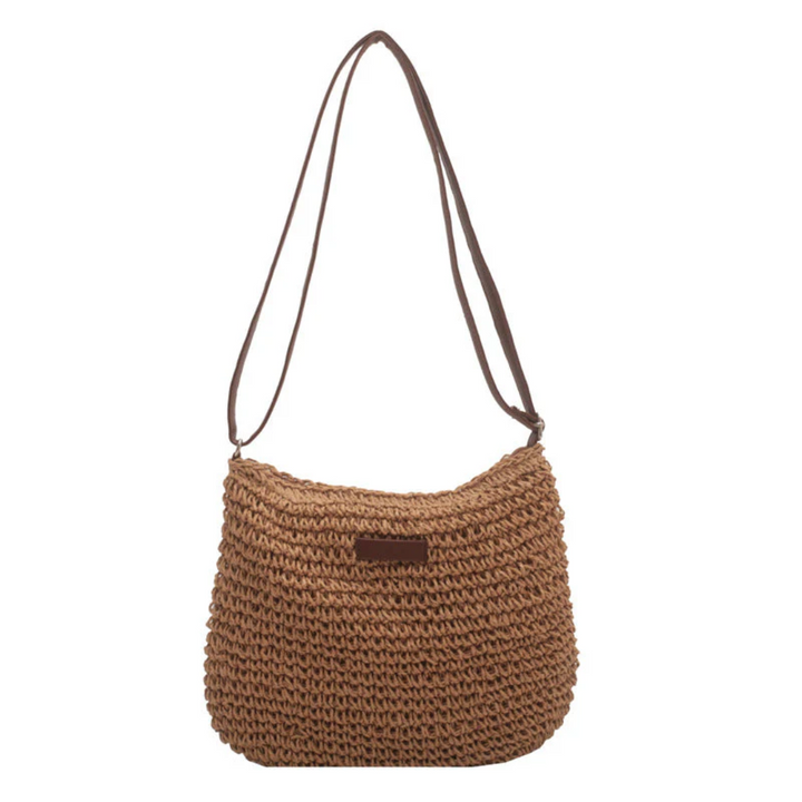 Ellie | Handmade Straw Shoulder Bag – Lightweight & Stylish