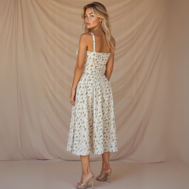 Rose | Corset Midi Dress – Elegant & Feminine Fit