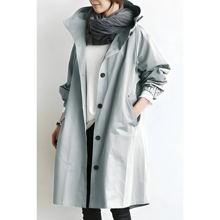 Evelyn | Oversized Trench Coat – Lightweight, Stylish & Weather-Ready