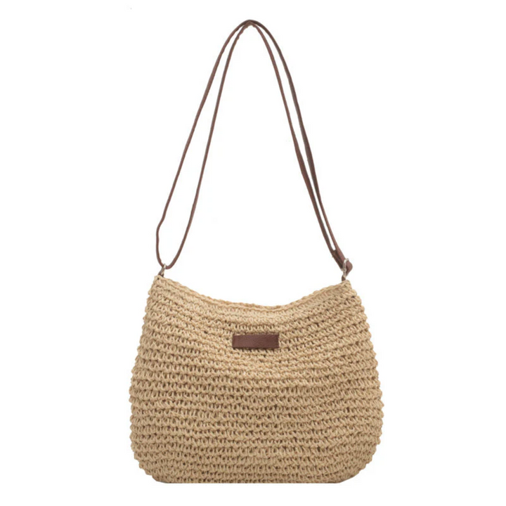 Ellie | Handmade Straw Shoulder Bag – Lightweight & Stylish