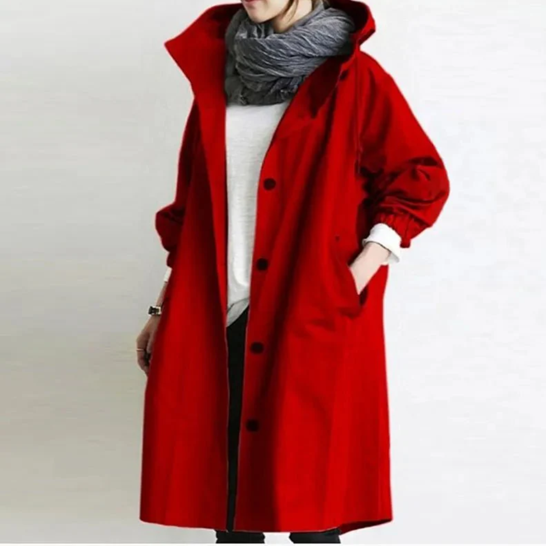 Evelyn | Oversized Trench Coat – Lightweight, Stylish & Weather-Ready